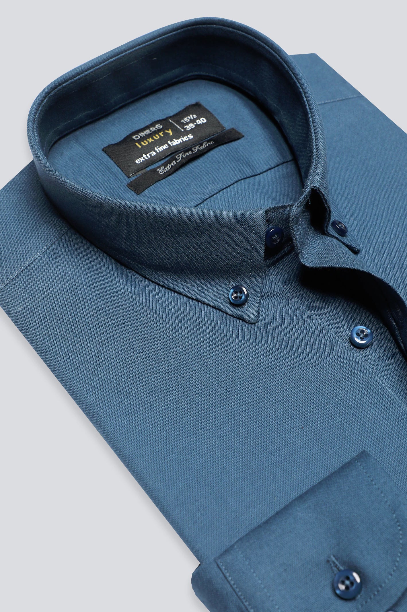 Blue Plain Formal Shirt