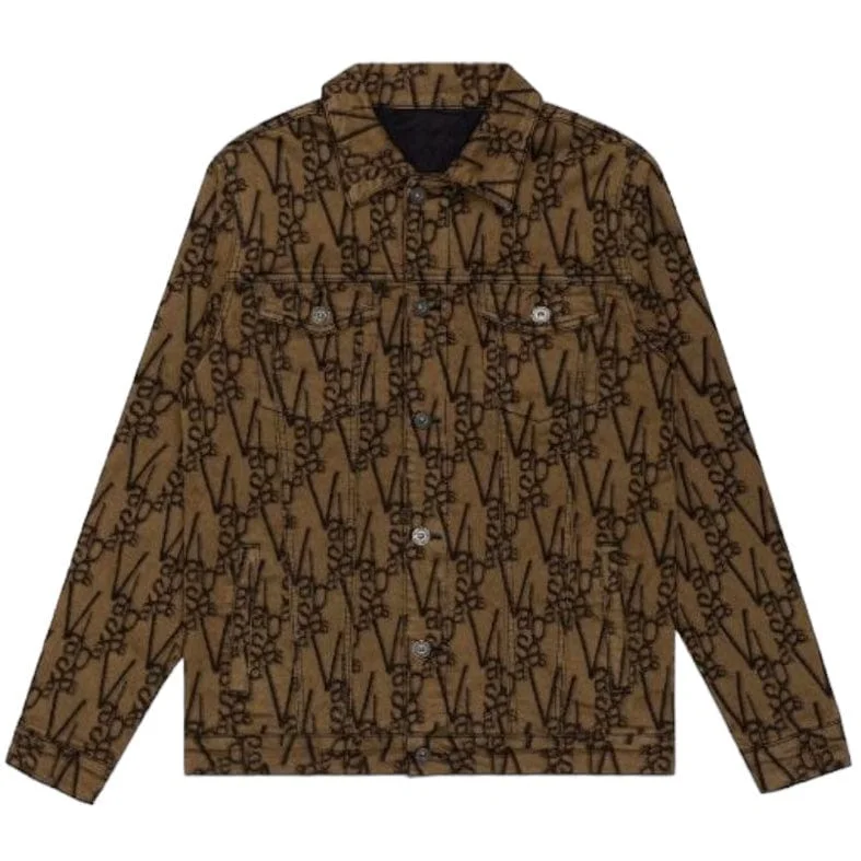 Valabasas "V-Ink" Jacket (Black/Brown) VLBS6022