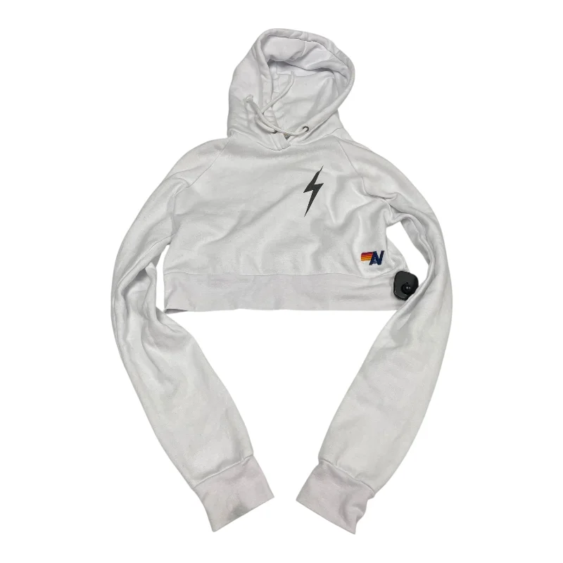 Sweatshirt Hoodie By Aviator Nation In White, Size: Xs