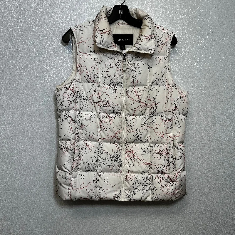 Off White Vest Puffer & Quilted Lands End, Size M