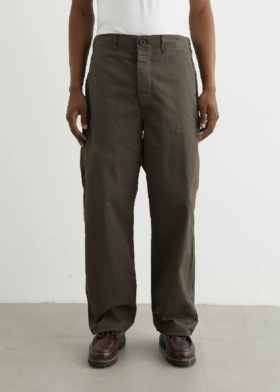 Wide Fit French Work Pants