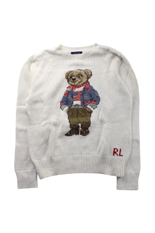 Polo Ralph Lauren Bear Knit Sweater 8-10Y