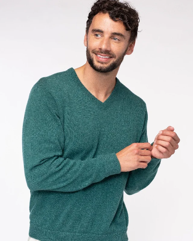 Classic V-Neck 100% Cashmere Sweater (Choice of Colors) by Alashan Cashmere