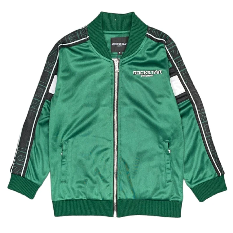 Kids Rockstar Original Track Jacket (Green) - RSK2565