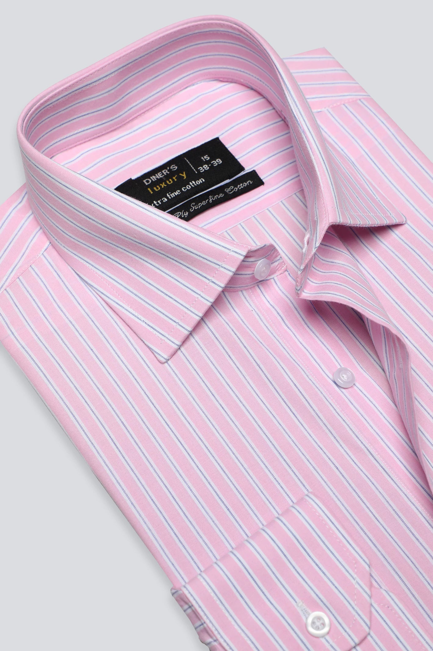 Pink Pencil Stripe Formal Shirt