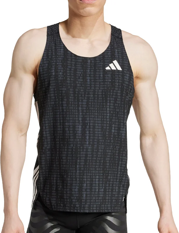 adidas Adizero Mens Running Vest - Black