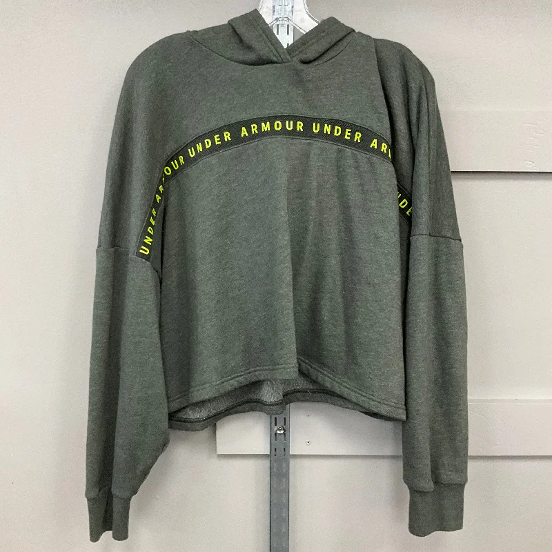 Sweatshirt Hoodie By Under Armour In Green, Size: Xl