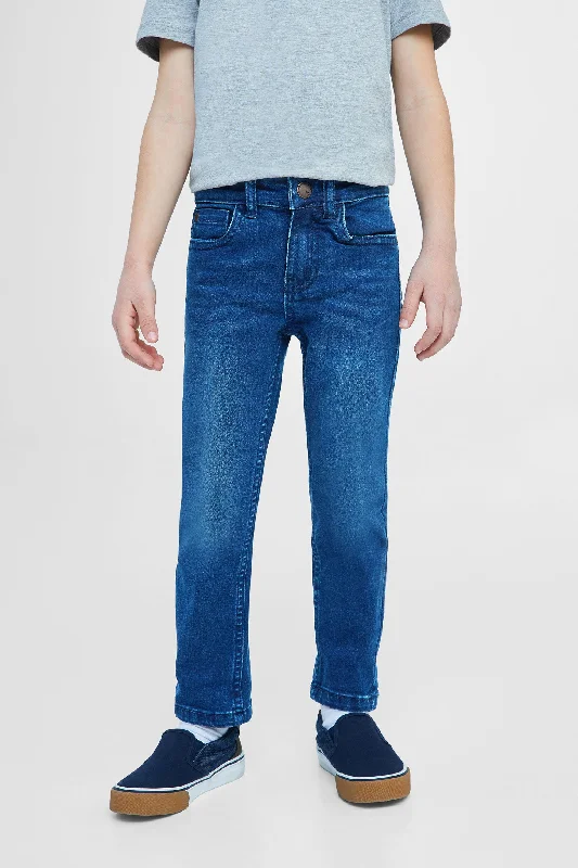 Jeans en polyester recyclé - Enfant garçon