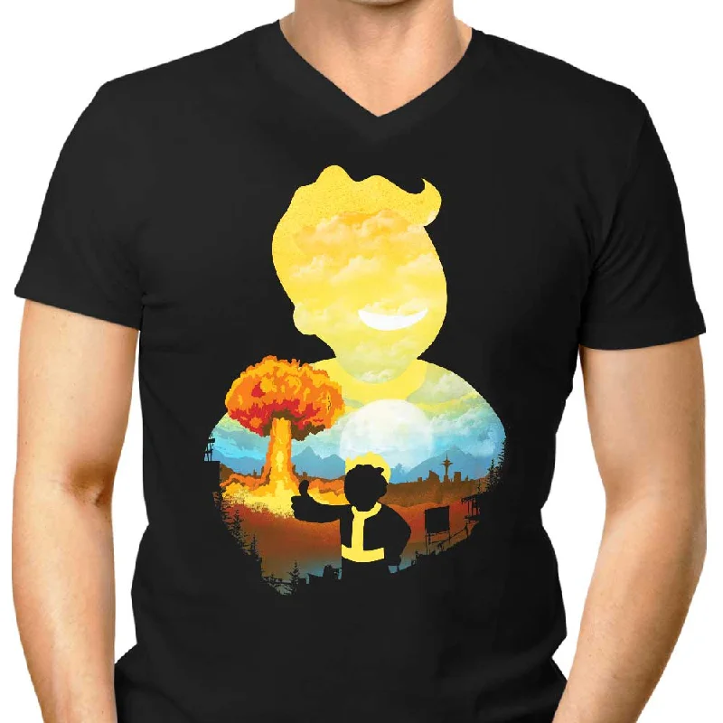 Apocalypse Silhouette - Men's V-Neck