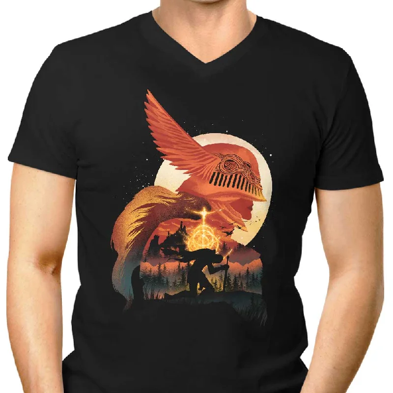 Tarnished Warrior - Men's V-Neck