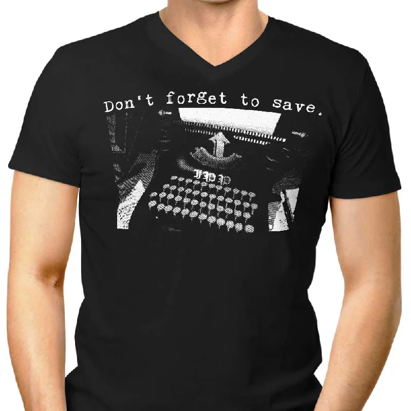 Don't Forget to Save - Men's V-Neck