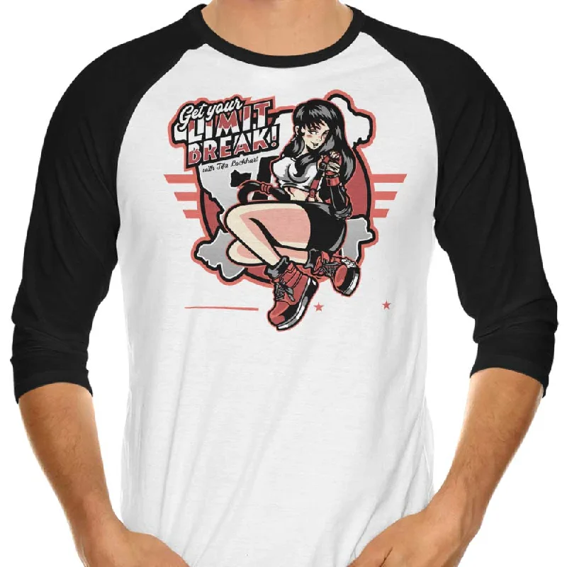 Get Your Limit Break - 3/4 Sleeve Raglan T-Shirt