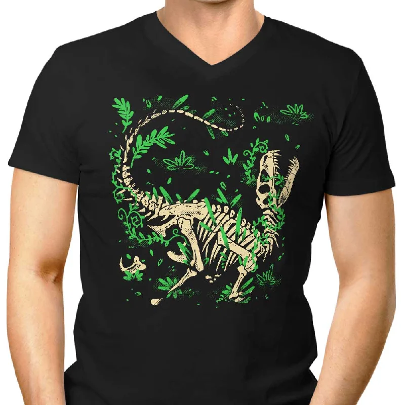 Raptor Fossils - Men's V-Neck