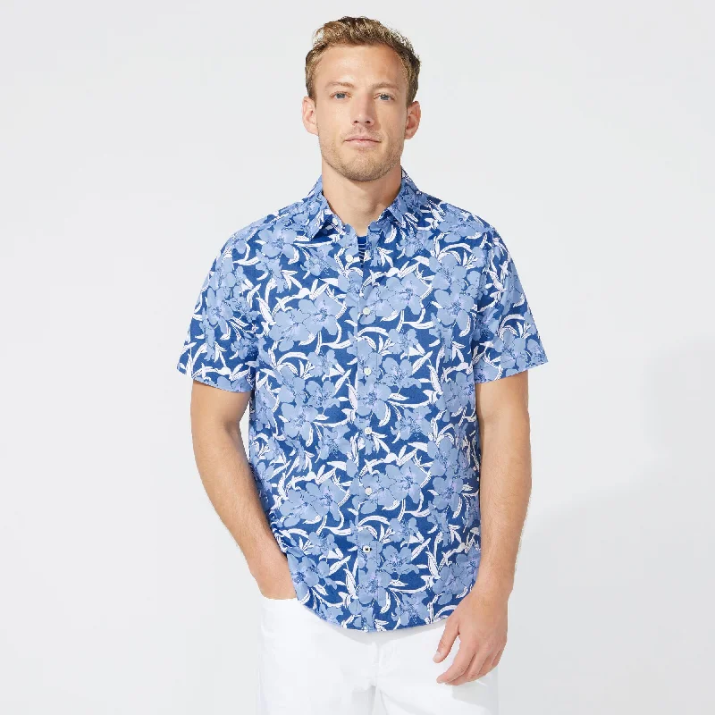 Nautica Mens Big & Tall Navtech Floral Print Shirt