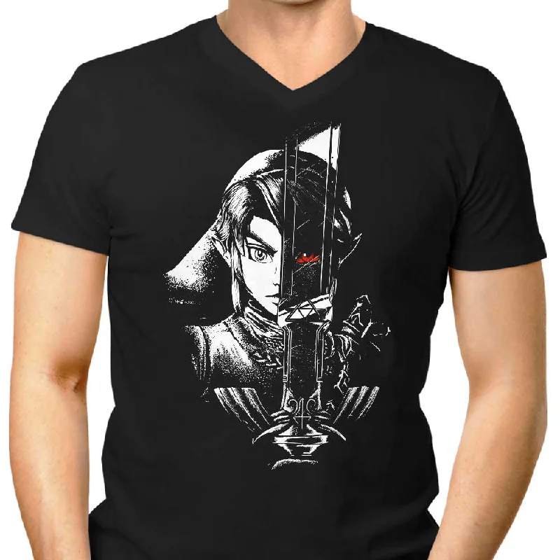 A Hero's Dark Reflection - Men's V-Neck