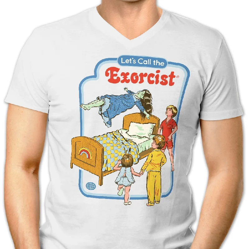 Let's Call the Exorcist - Men's V-Neck