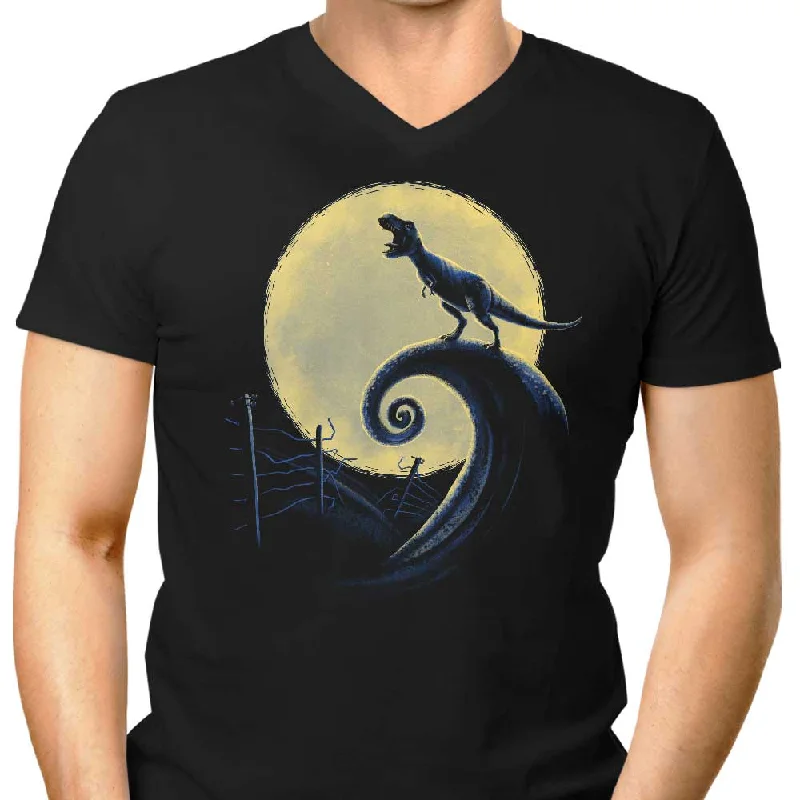 Jurassic Nightmare - Men's V-Neck